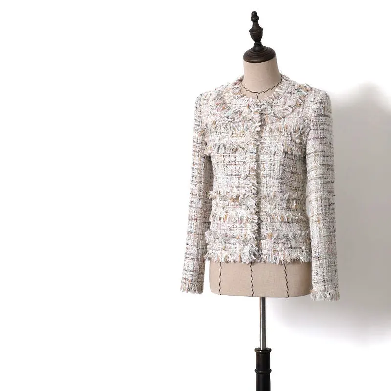 Ladies Elegant Tassel Pearls Tweed Coats 2019 Spring Autumn Women O-neck Short Jackets XS-XL Y034
Ladies Elegant Tassel Pearls Tweed Coats 2019 Spring Autumn Women O-neck Short Jackets XS-XL Y034