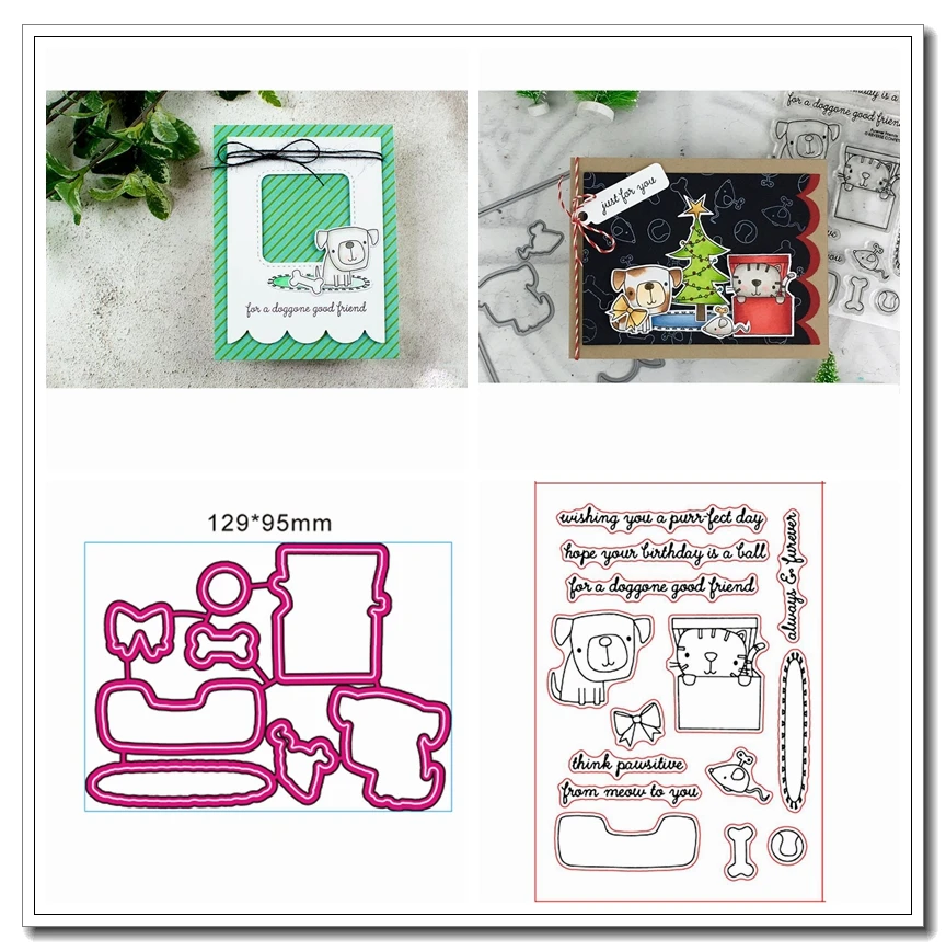 Tried Dog With Cat Metal Cutting Dies&Stamp Sillicone Stencil Scrapbook Album Embossing For Paper Card Making Handcrafts
Tried Dog With Cat Metal Cutting Dies&Stamp Sillicone Stencil Scrapbook Album Embossing For Paper Card Making Handcrafts
