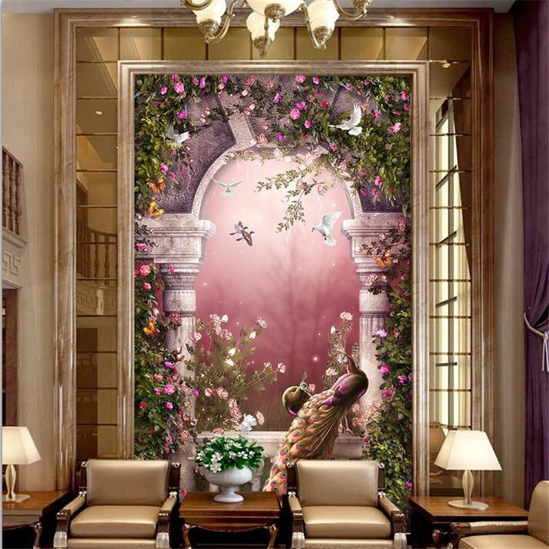 beibehang Custom wallpaper 3d photo murals Fantasy fairy forest European style archway wallpaper 3D porch background wall paper
beibehang Custom wallpaper 3d photo murals Fantasy fairy forest European style archway wallpaper 3D porch background wall paper