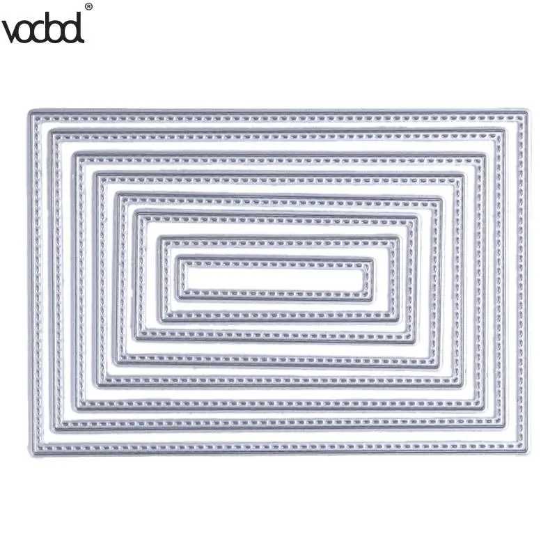8Pcs/set Rectangle Metal Layering Stencil DIY Scrapbooking Photoalbum Paper Card Maker Stencils Decorative Stationery Crafts
8Pcs/set Rectangle Metal Layering Stencil DIY Scrapbooking Photoalbum Paper Card Maker Stencils Decorative Stationery Crafts