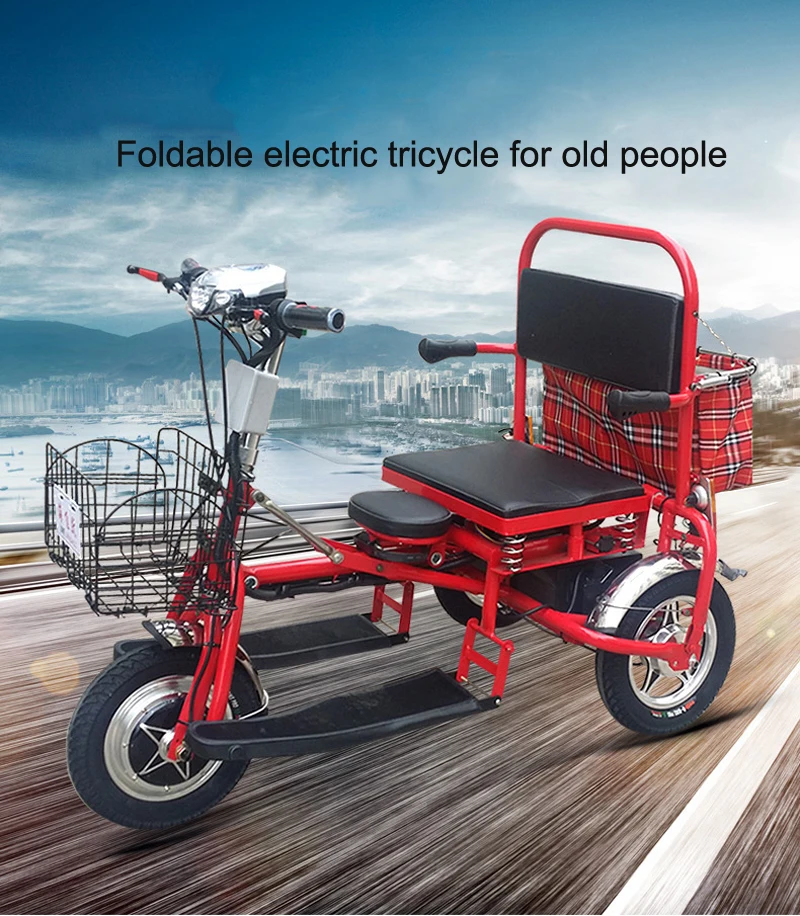 Excellent Electric Trike Scooter Foldable Lithium Protable  Mobility Three Wheel Citycoco Motorcycle for Elderly Disabled Tricycle Scooter 0