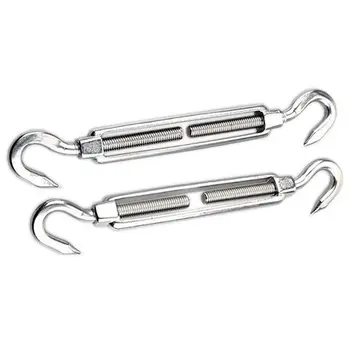 2pcs M8 Turnbuckle Wire Tensioner, 304 Stainless Steel Hook Rope Cable Tension Set for Heavy Duty Sun Shade Sail Fixing Kit (T
2pcs M8 Turnbuckle Wire Tensioner, 304 Stainless Steel Hook Rope Cable Tension Set for Heavy Duty Sun Shade Sail Fixing Kit (T