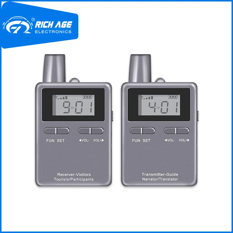 RichiTek Wireless Tour Guide System For Visiting Headset 1 Transmitter+1 Receiver For Summer Camp With Condenser Microphone
RichiTek Wireless Tour Guide System For Visiting Headset 1 Transmitter+1 Receiver For Summer Camp With Condenser Microphone