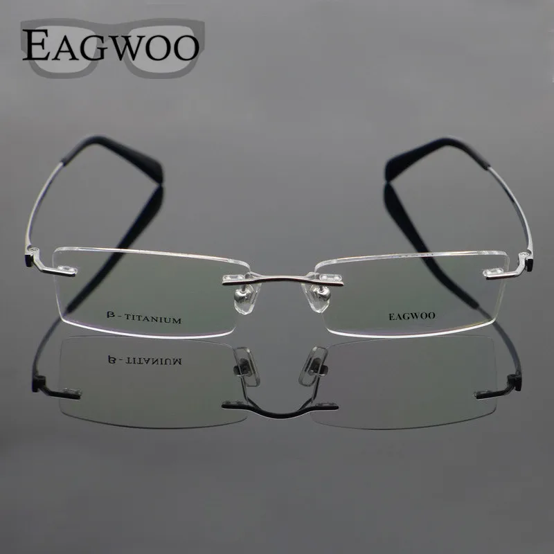 Очки корректирующие без оправы мужские из титана|eyeglass display|eyeglasses readingeyeglass strap |