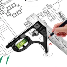 300mm Professional Carpenter Tool Angle Ruler Combination Square Ruler Stainless Steel Protractor Multi-Function Measuring Tool 
300mm Professional Carpenter Tool Angle Ruler Combination Square Ruler Stainless Steel Protractor Multi-Function Measuring Tool