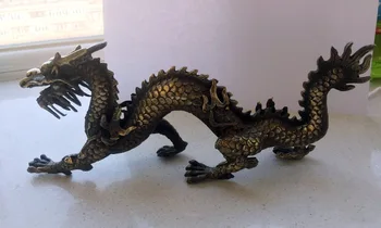 Long 11 inch Metal crafts Decoration Chinese Brass Carved Dragon Statue/Chinese dragon Sculpture Free shipping
Long 11 inch Metal crafts Decoration Chinese Brass Carved Dragon Statue/Chinese dragon Sculpture Free shipping