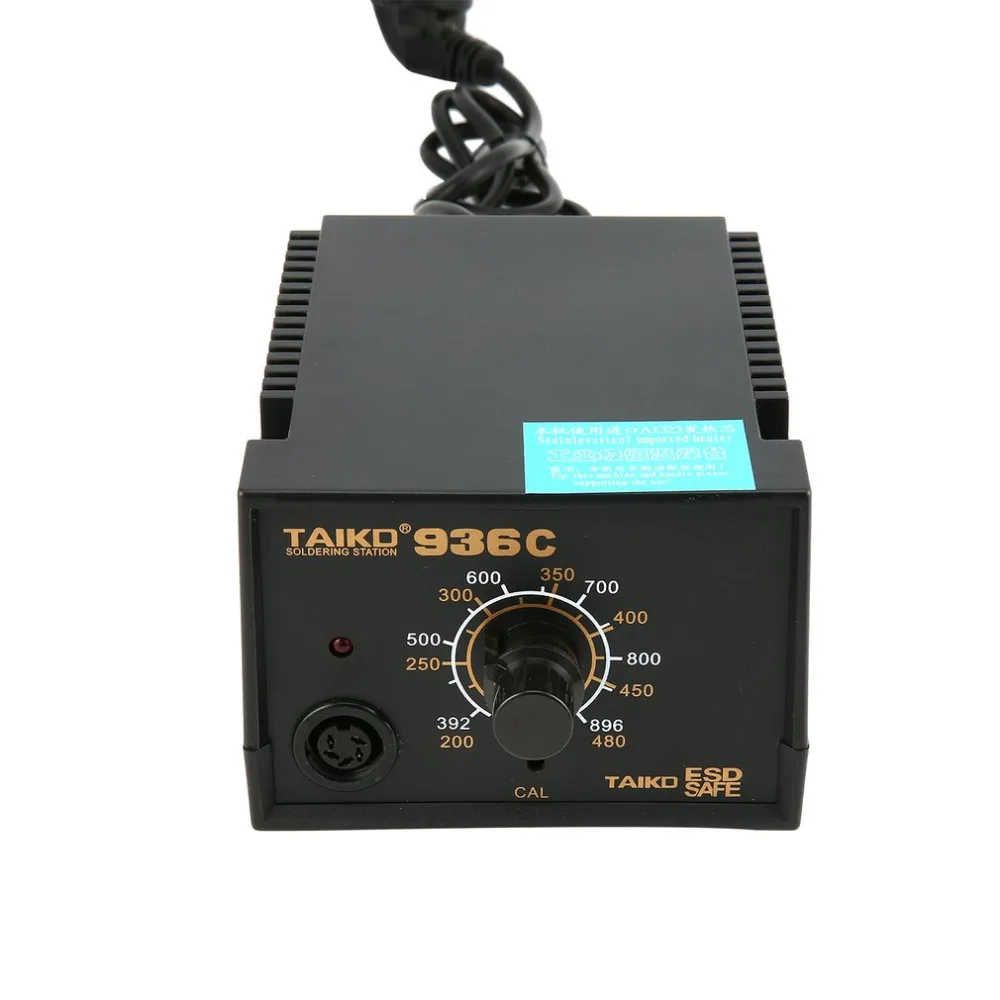 TAIKD US/EU/AU Plug 60W Antistatic Constant Temperature Multi-funtional Soldering Station 936 soldering stationSolder Iron
TAIKD US/EU/AU Plug 60W Antistatic Constant Temperature Multi-funtional Soldering Station 936 soldering stationSolder Iron