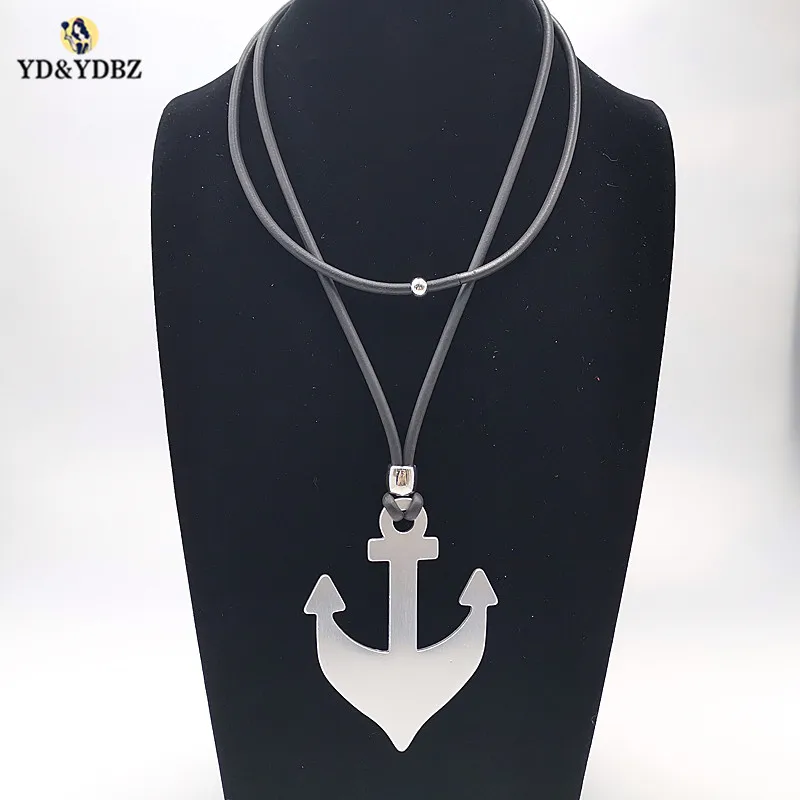 YD&YDBZ Women Designer 2019 New Anchor Necklaces Pendant Simple Europe Style Jewellery Long Chain Summer Leather Choker Handmade
YD&YDBZ Women Designer 2019 New Anchor Necklaces Pendant Simple Europe Style Jewellery Long Chain Summer Leather Choker Handmade
