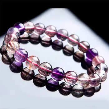 Genuine Natural Purple Rutilated Quartz Gems Super Seven Melody Stone Crystal Round Bead Stretch Bracelet 9.5mm
Genuine Natural Purple Rutilated Quartz Gems Super Seven Melody Stone Crystal Round Bead Stretch Bracelet 9.5mm