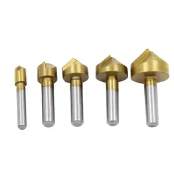 5pcs Metric 6mm 10mm 13mm 16mm 19mm Titanium Coated Countersinks Single Blade 90 Degree Chamfering Cutter Chamfer Drill Press
5pcs Metric 6mm 10mm 13mm 16mm 19mm Titanium Coated Countersinks Single Blade 90 Degree Chamfering Cutter Chamfer Drill Press
