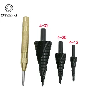 4-32MM 3PCS HSS cobalt step Drills with Nitrogen High Speed Steel Spiral for Metal Cone Drill Bit Set Triangle Shank Hole Cutter
4-32MM 3PCS HSS cobalt step Drills with Nitrogen High Speed Steel Spiral for Metal Cone Drill Bit Set Triangle Shank Hole Cutter