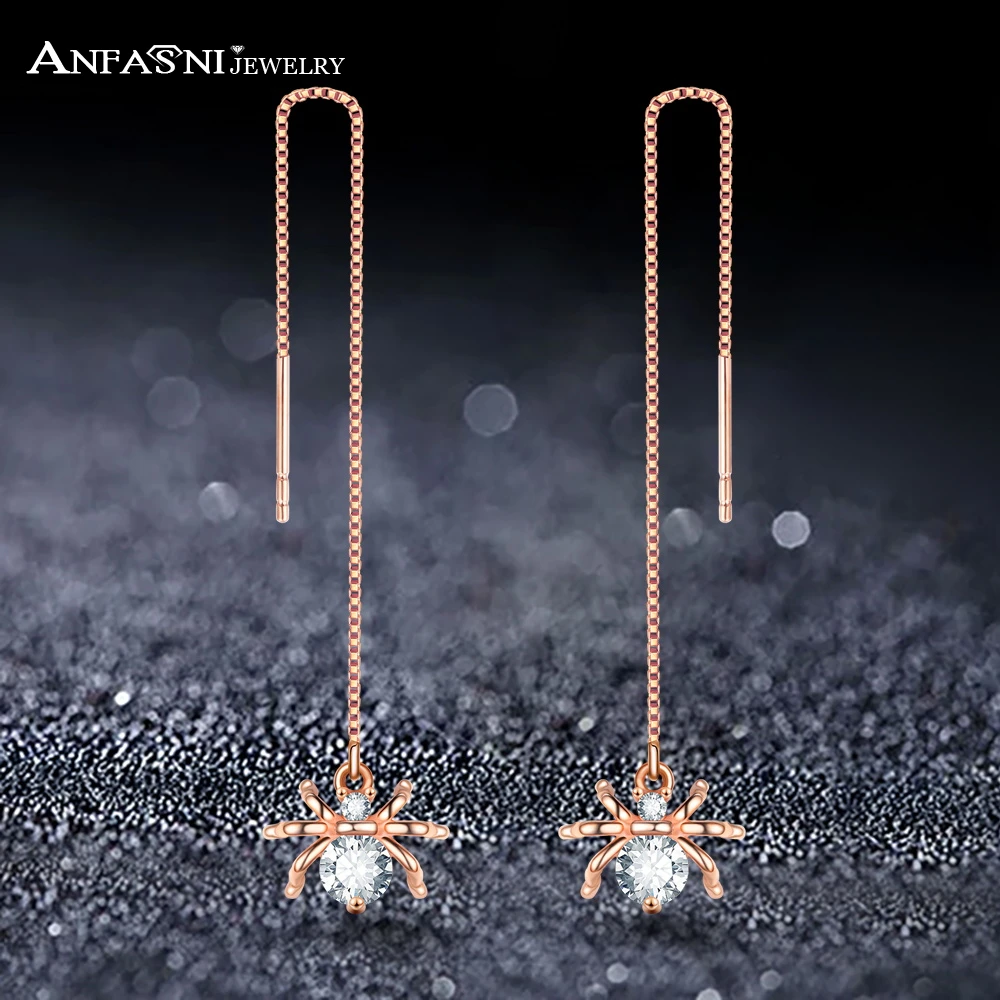 ANFASNI Spider Gold Color Round Cut Clear Cubic Zirconia Long Dangle Earrings Jewelry for Women Party Boucle D'oreille S020177-A
ANFASNI Spider Gold Color Round Cut Clear Cubic Zirconia Long Dangle Earrings Jewelry for Women Party Boucle D'oreille S020177-A