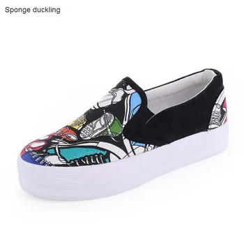 Children Graffiti printing canvas shoes thick bottom boys girls sport shoes casual high quality kids fashion sneakers size 35-40
Children Graffiti printing canvas shoes thick bottom boys girls sport shoes casual high quality kids fashion sneakers size 35-40