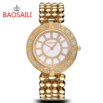 New Design BSL968 BAOSAILI Ladies Wristwatches Luxury Dress Big Round Dial Women Rhinestones Watches Analog Quartz Clock
New Design BSL968 BAOSAILI Ladies Wristwatches Luxury Dress Big Round Dial Women Rhinestones Watches Analog Quartz Clock