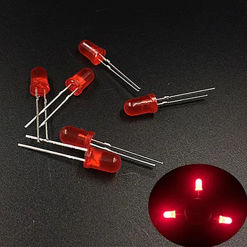 1000 PCS/Lot 5MM Red LED Diode Round Diffused Red Color Light Lamp F5 DIP Highlight New Wholesale Electronic
1000 PCS/Lot 5MM Red LED Diode Round Diffused Red Color Light Lamp F5 DIP Highlight New Wholesale Electronic