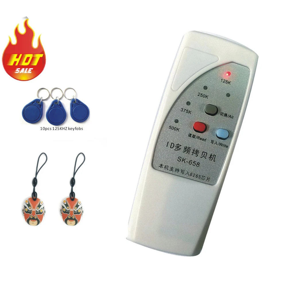 Rfid Card Reader Rfid Writer Handheld 125KHz Copier Duplicator ID Tags Programmer Copier With Light Indicator
Rfid Card Reader Rfid Writer Handheld 125KHz Copier Duplicator ID Tags Programmer Copier With Light Indicator