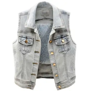 plus size 2XL! soft denim vest women short single breasted spring autumn sleeveless slim jeans jacket
plus size 2XL! soft denim vest women short single breasted spring autumn sleeveless slim jeans jacket