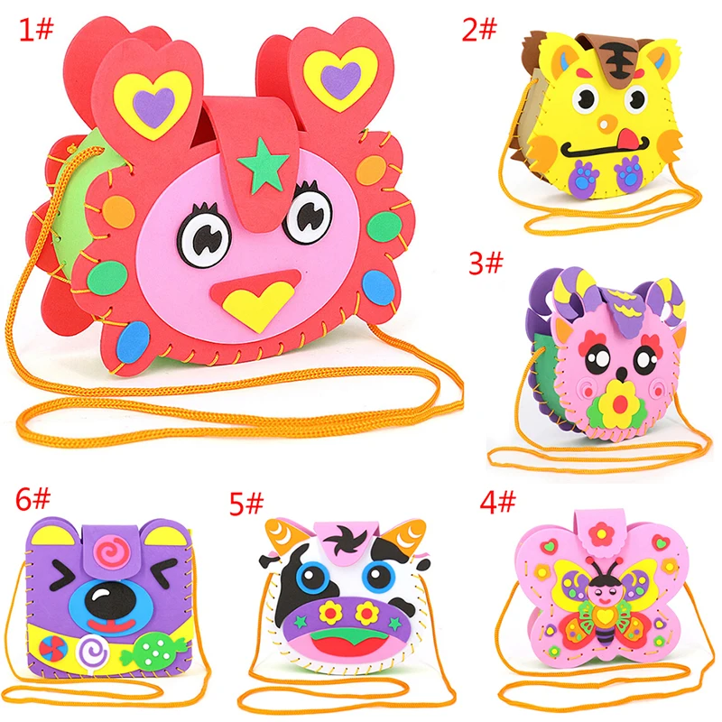 Handmade EVA DIY Bags Cute Cartoon Crafts Sewing Animal Puzzle Backpacks Toys For Kids Children Creative Learning Education
Handmade EVA DIY Bags Cute Cartoon Crafts Sewing Animal Puzzle Backpacks Toys For Kids Children Creative Learning Education