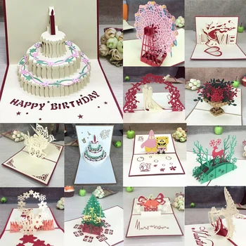 Laser Cut Vintage Happy Birthday Postcard Greeting Gift Cards Blank Paper 3D Handmade Pop Up Invitations Custom With Envelope
Laser Cut Vintage Happy Birthday Postcard Greeting Gift Cards Blank Paper 3D Handmade Pop Up Invitations Custom With Envelope