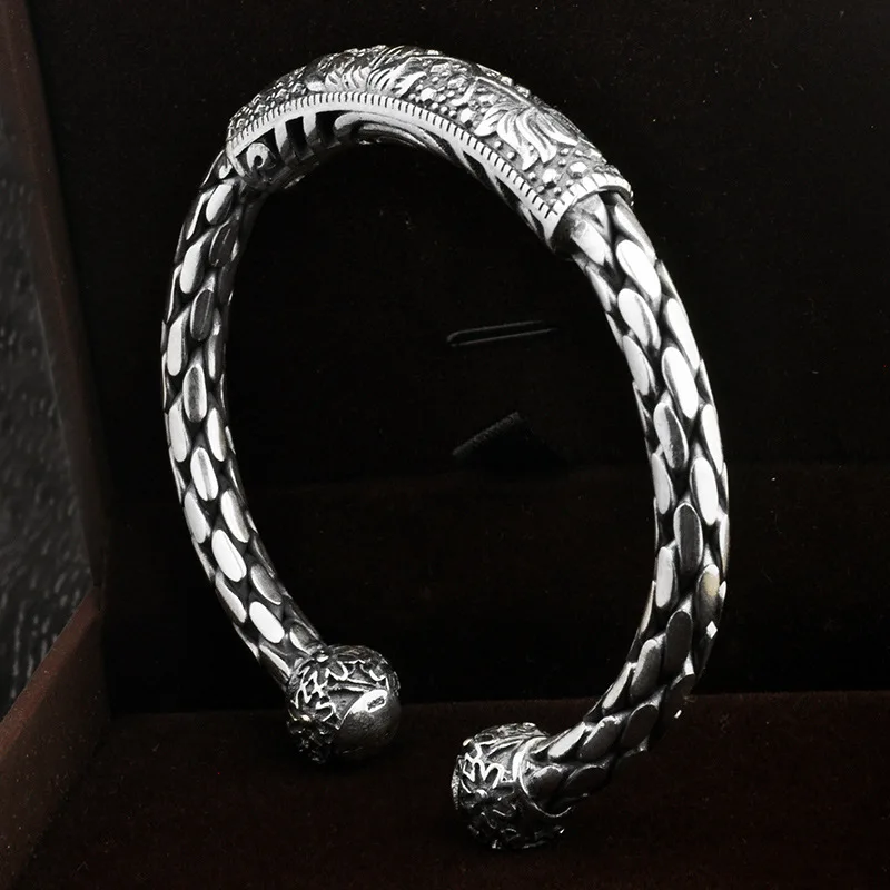 BOCAI 100% Pure S925 Silver Personality Braided Twist Bracelets Openings Retro Men And Women New Ethnic Wind Bracelet
BOCAI 100% Pure S925 Silver Personality Braided Twist Bracelets Openings Retro Men And Women New Ethnic Wind Bracelet