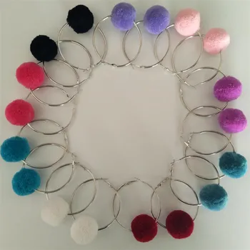 New Women Exaggerated Big Circle Silver Color Round Earrings Party Color Plush Ball Pompon Hoop Earring Fashion Jewelry Gifts
New Women Exaggerated Big Circle Silver Color Round Earrings Party Color Plush Ball Pompon Hoop Earring Fashion Jewelry Gifts