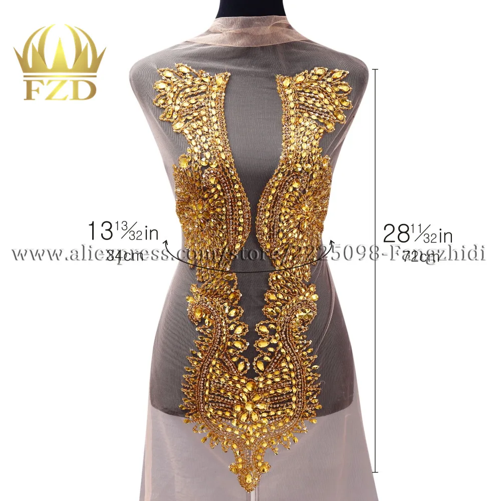 FZD 1 PIECE Handmade Beaded Crystal Rhinestone Patches for Wedding Dress DIY Bridal Applique With Gauze
FZD 1 PIECE Handmade Beaded Crystal Rhinestone Patches for Wedding Dress DIY Bridal Applique With Gauze