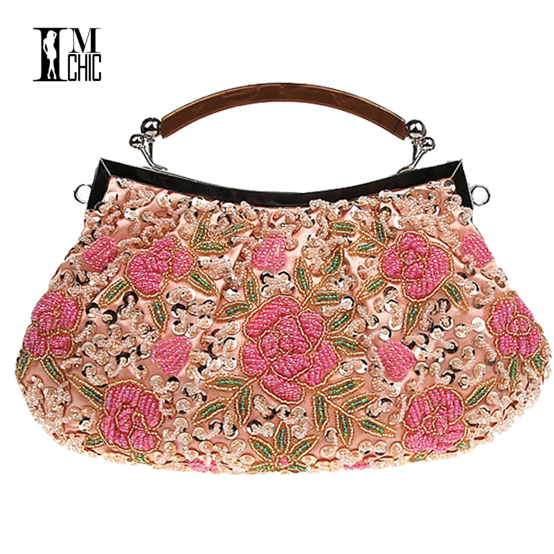 Embroidery Beaded Women Clutch Bag Vintage Flower Sequins Evening Party Handbags Wedding Bridal Tote Bags Handmade Women Bag
Embroidery Beaded Women Clutch Bag Vintage Flower Sequins Evening Party Handbags Wedding Bridal Tote Bags Handmade Women Bag