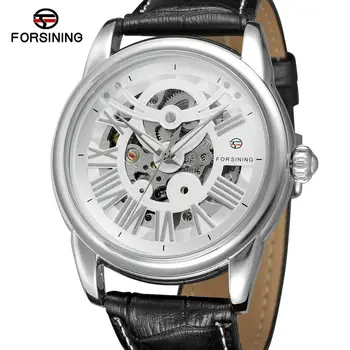 FORSINING Men's Automatic Self-wind Steampunk Skeleton Leather Strap Unique Trendy Quality Wristwatches
FORSINING Men's Automatic Self-wind Steampunk Skeleton Leather Strap Unique Trendy Quality Wristwatches