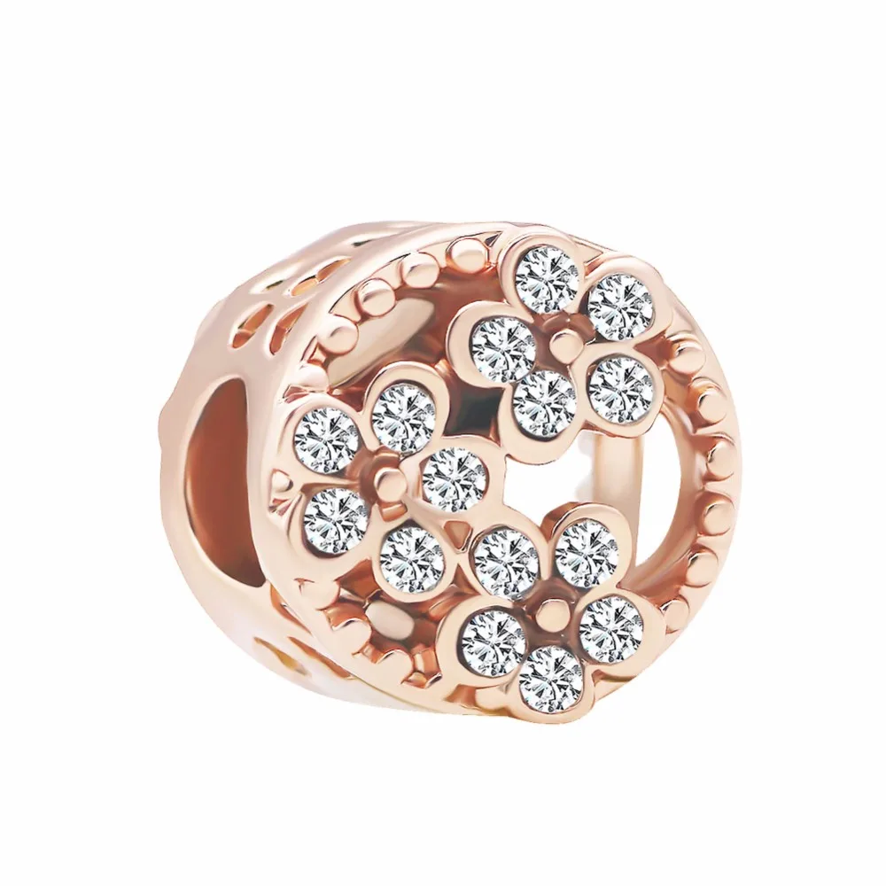 2018 spring new free shipping 1pc rose gold white crystal flower diy bead charms Fits European pandora Charm Bracelets A575
2018 spring new free shipping 1pc rose gold white crystal flower diy bead charms Fits European pandora Charm Bracelets A575