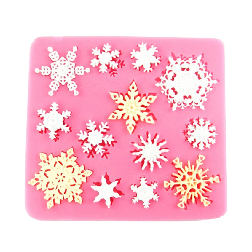 Christmas decorations 3D Snowflake Lace chocolate Party DIY Fondant Baking Cooking cake decorating tools Silicone mold
Christmas decorations 3D Snowflake Lace chocolate Party DIY Fondant Baking Cooking cake decorating tools Silicone mold