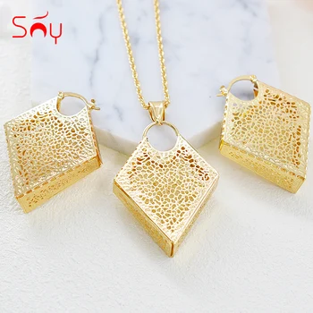 Sunny Jewelry Ethnic Jewelry Sets Earrings Pendant Necklace For Women Geometric Jewelry For Engagement Flower Pattern Jewelry
Sunny Jewelry Ethnic Jewelry Sets Earrings Pendant Necklace For Women Geometric Jewelry For Engagement Flower Pattern Jewelry