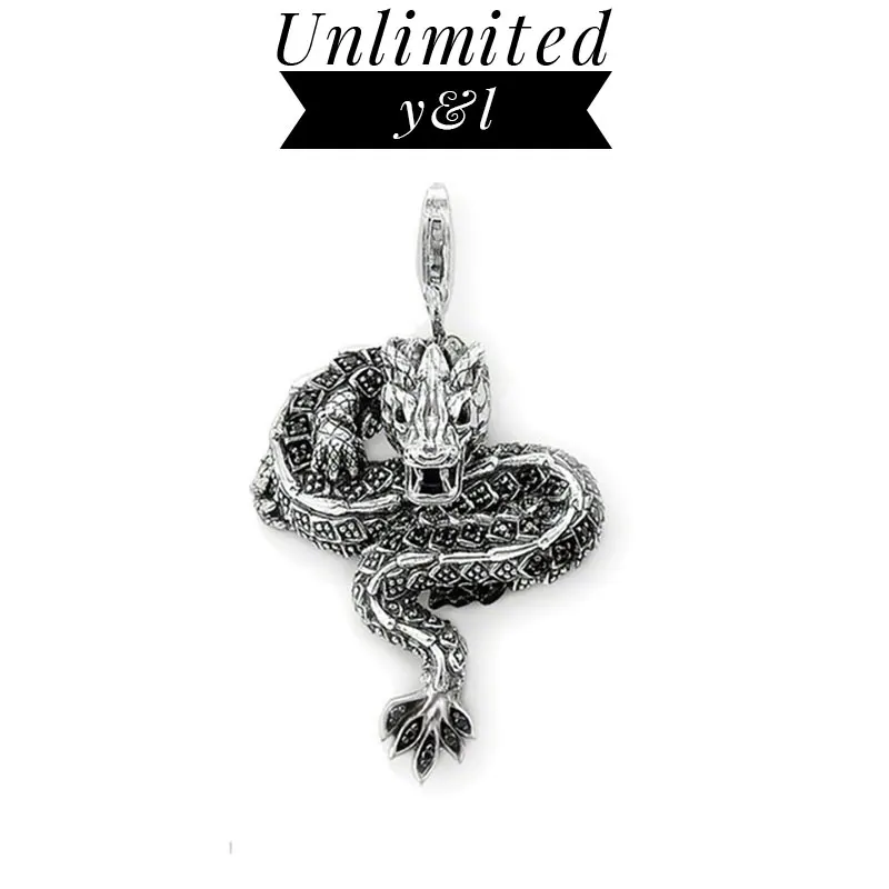 Black Dragon Pendants for Necklace Black CZ Silver Fashion DIY Jewelry Making Accessories Women Men 2018 New Arrivals
Black Dragon Pendants for Necklace Black CZ Silver Fashion DIY Jewelry Making Accessories Women Men 2018 New Arrivals