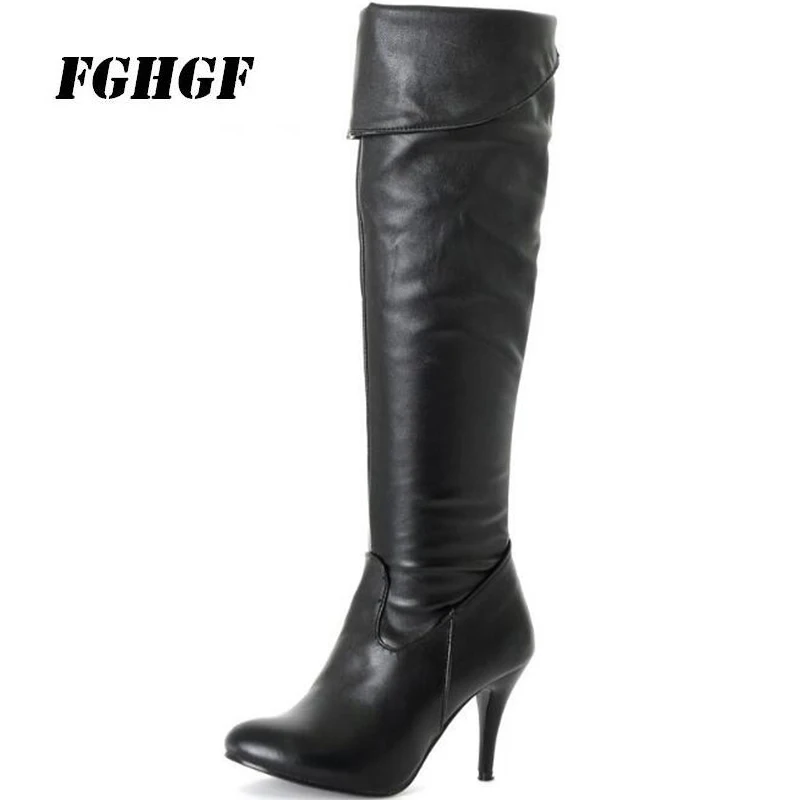 Stiletto rider boots round head side zipper high heel boots oversize over knee boots PU material and abrasive leather size 34-50
Stiletto rider boots round head side zipper high heel boots oversize over knee boots PU material and abrasive leather size 34-50