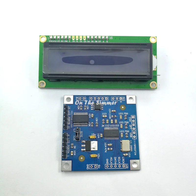 CS8416 digital receiver module SPDIF to I2S soft control with LCD sampling rate indication!
CS8416 digital receiver module SPDIF to I2S soft control with LCD sampling rate indication!