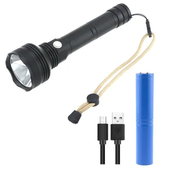 Fishing Emergency LED Flashlights 500 Meters Long Distance Lighting Torch USB Rechargeable 7.4V Bright Flashlight With Battery
Fishing Emergency LED Flashlights 500 Meters Long Distance Lighting Torch USB Rechargeable 7.4V Bright Flashlight With Battery