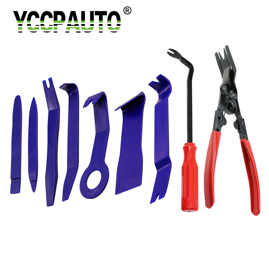 YCCPAUTO Car Repair Tools Radio Panel Dashboard Clips Door Dash Trim Audio Removal Pliers Kits Pry Installer Set DIY 9pcs/Set
YCCPAUTO Car Repair Tools Radio Panel Dashboard Clips Door Dash Trim Audio Removal Pliers Kits Pry Installer Set DIY 9pcs/Set
