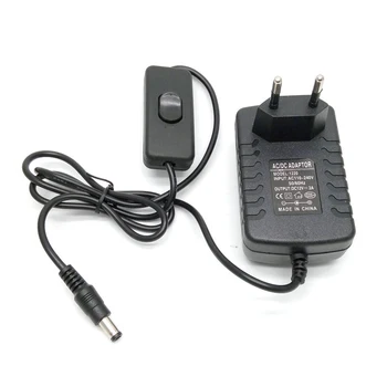 12V Adapter AC 100-240V Converter Adapter DC 12V 1A/2A/3A Power Supply With Switch For LED Strip Lighting
12V Adapter AC 100-240V Converter Adapter DC 12V 1A/2A/3A Power Supply With Switch For LED Strip Lighting