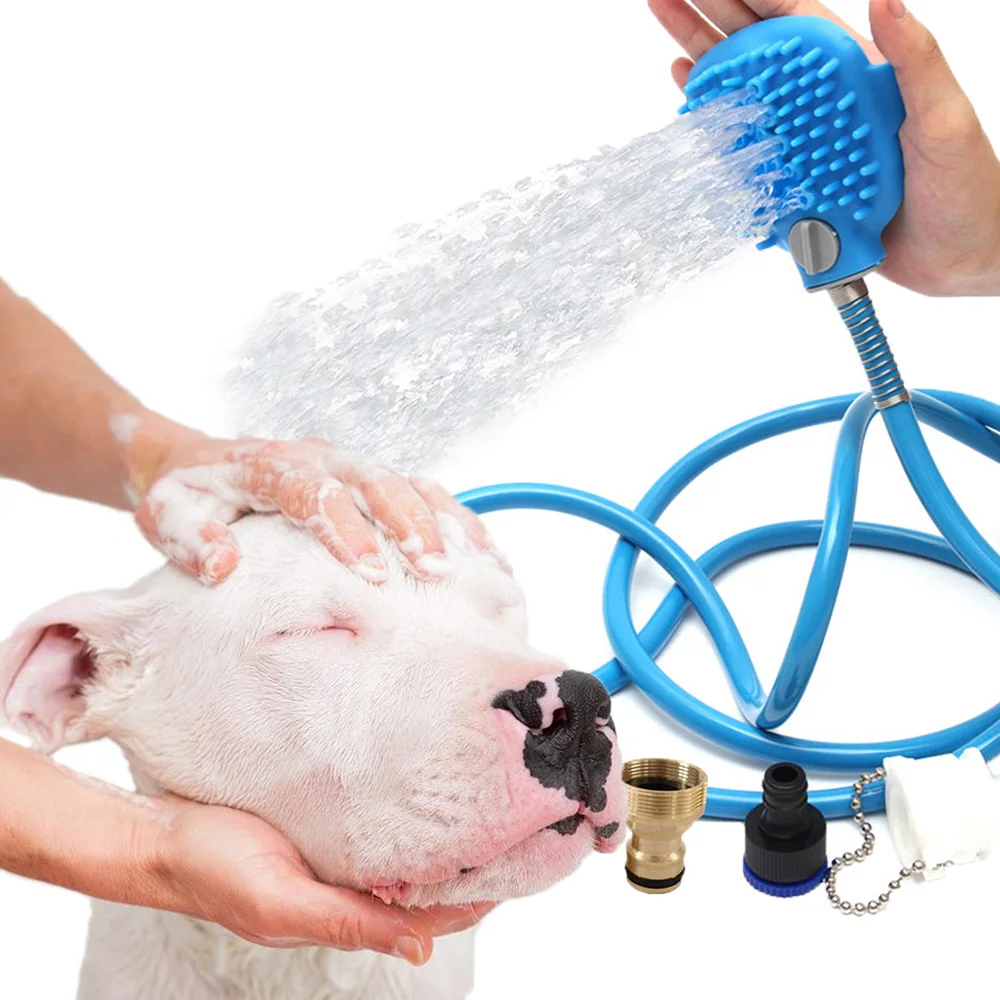 Silicone Pet Bathing Tool Comfortable Massager Shower Tool Cleaning Washing Bath Sprayers Dog Brush Pet Scrubber Hose Adapters
Silicone Pet Bathing Tool Comfortable Massager Shower Tool Cleaning Washing Bath Sprayers Dog Brush Pet Scrubber Hose Adapters