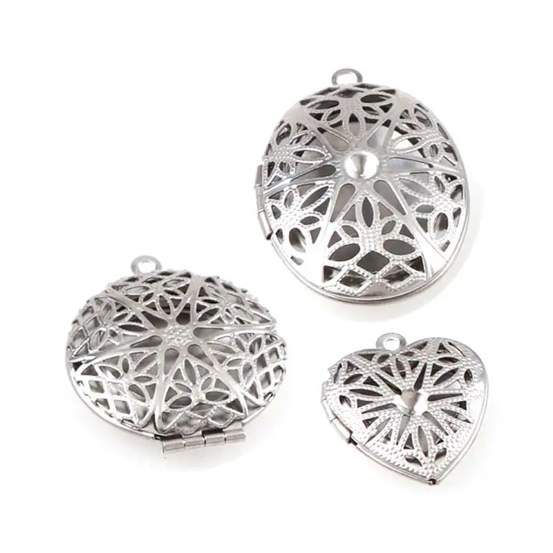Hollow Stainless Steel Picture Photo Locket Frame Pendents Heart Oval Tone Cabochon Settings For Woman DIY
Hollow Stainless Steel Picture Photo Locket Frame Pendents Heart Oval Tone Cabochon Settings For Woman DIY