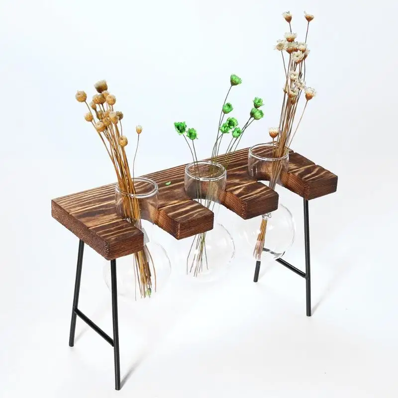 Wooden Frame Vase Hydroponic Plant Pot Transparent Glass Container Desk Decoration Flowerpot for flowers
Wooden Frame Vase Hydroponic Plant Pot Transparent Glass Container Desk Decoration Flowerpot for flowers