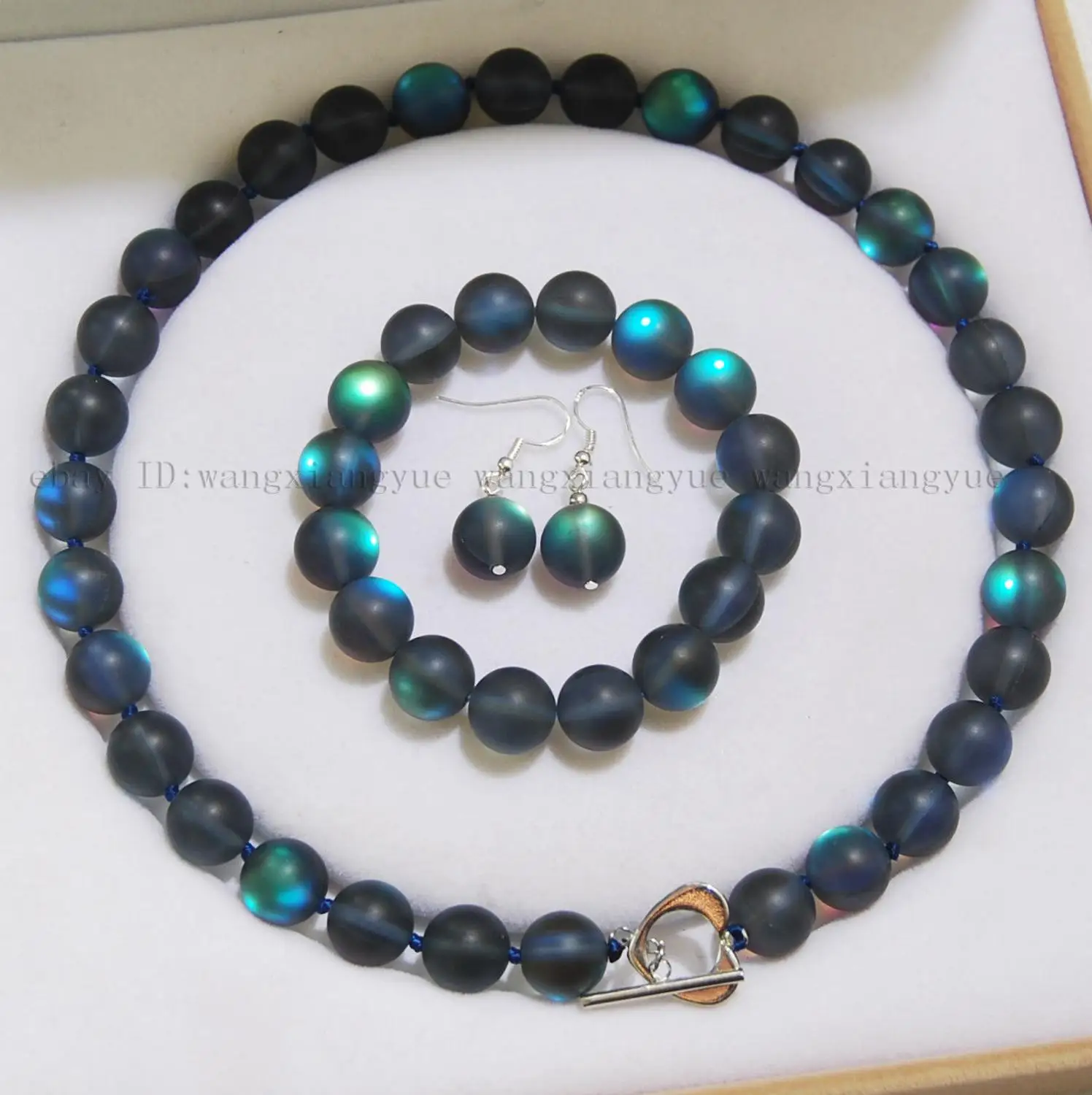 12mm Gray Gleamy Rainbow Moonstone Round Beads Necklace + Bracelet +Earrings Set jade Crystal Jewelry
12mm Gray Gleamy Rainbow Moonstone Round Beads Necklace + Bracelet +Earrings Set jade Crystal Jewelry