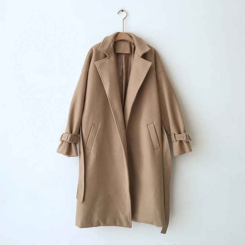 2019 New Women Oversized Outerwear Autumn Winter Korean Clothing Fashion Warm Woolen Blends Female Elegant Long Woolen Coat
2019 New Women Oversized Outerwear Autumn Winter Korean Clothing Fashion Warm Woolen Blends Female Elegant Long Woolen Coat