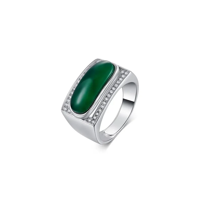 RADHORSE 925 Silver Rings for Male Fine Jewelry Chalcedony Solid Sterling Silver Birthday Present Ring Adjustable Size
RADHORSE 925 Silver Rings for Male Fine Jewelry Chalcedony Solid Sterling Silver Birthday Present Ring Adjustable Size