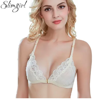 Slimgril Women Comfortable Breathable Thin Lace Bra Front Closure Wire Free Triangle butterfly Back underwear Sexy Lingerie BC
Slimgril Women Comfortable Breathable Thin Lace Bra Front Closure Wire Free Triangle butterfly Back underwear Sexy Lingerie BC