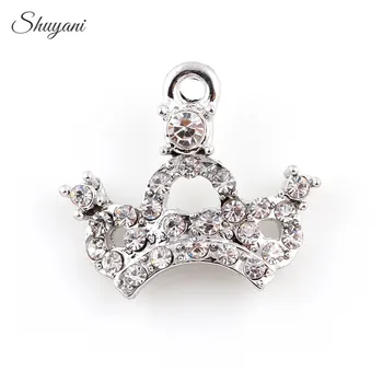 20PCS Fashion Alloy Silver Crystal Crown Charms Pendants for Jewelry Making DIY Handmade Craft 20*23mm
20PCS Fashion Alloy Silver Crystal Crown Charms Pendants for Jewelry Making DIY Handmade Craft 20*23mm