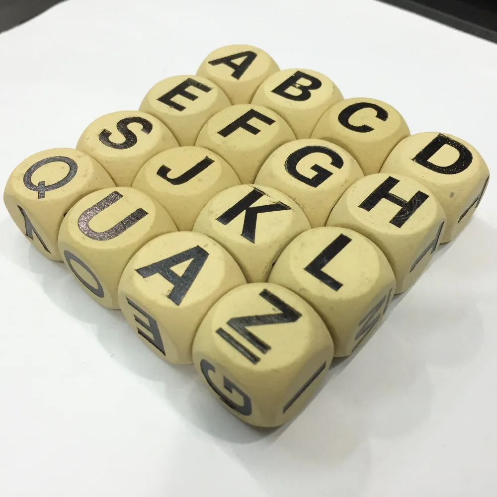 Hot Sale 16Pcs White Black Letter Dice Alphabet Cube Loose Flat Spacer Beads 18mm For DIY Bracelets & Necklaces
Hot Sale 16Pcs White Black Letter Dice Alphabet Cube Loose Flat Spacer Beads 18mm For DIY Bracelets & Necklaces