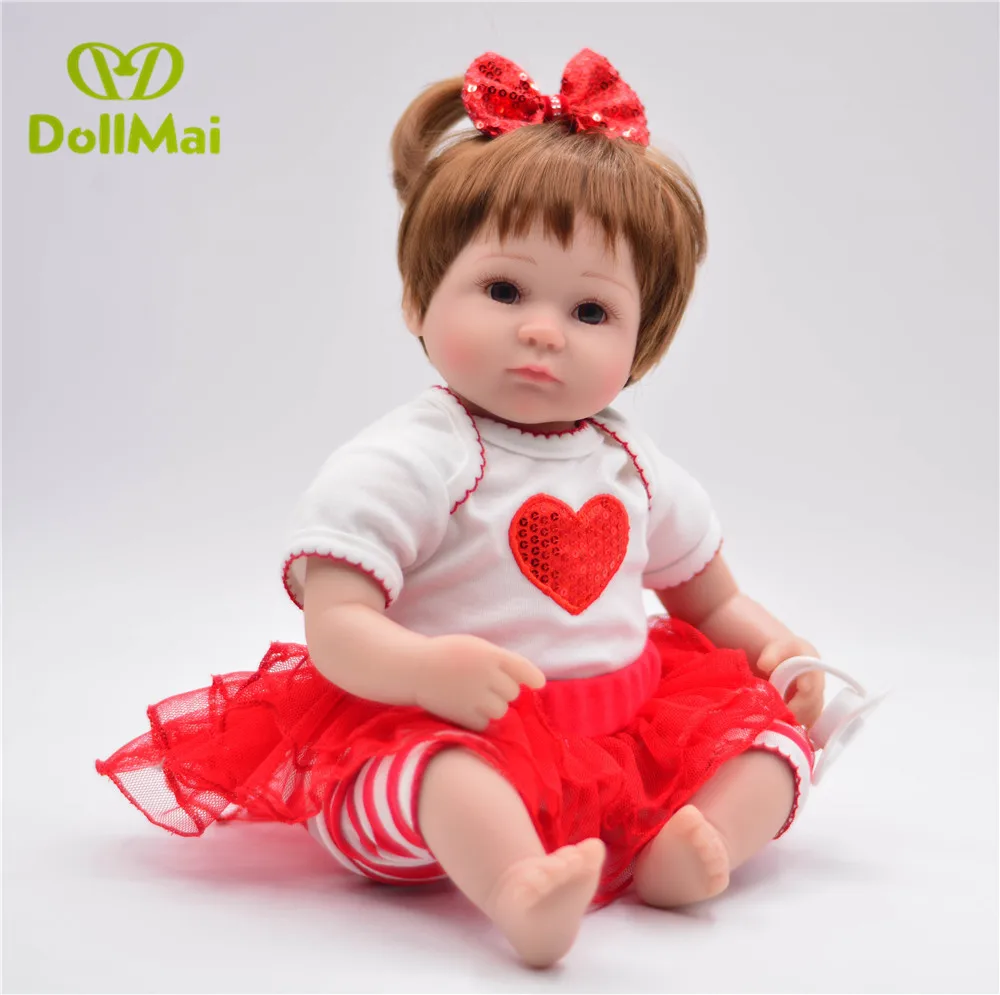 

Bebe real reborn dolls 40cm silicone reborn baby doll toys for children birthday gift present newborn babies alive doll