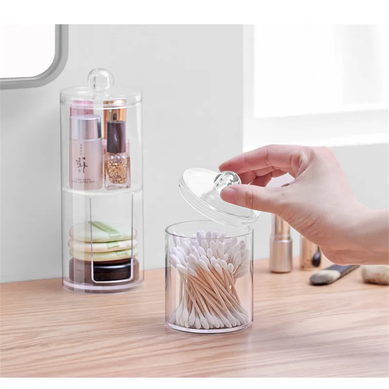 Acrylic Makeup Organizer Qtip Cotton Pad Storage Box Multifunctional Cosmetic Jewelry Make Up Desktop Case Holder And Candy Jars
Acrylic Makeup Organizer Qtip Cotton Pad Storage Box Multifunctional Cosmetic Jewelry Make Up Desktop Case Holder And Candy Jars