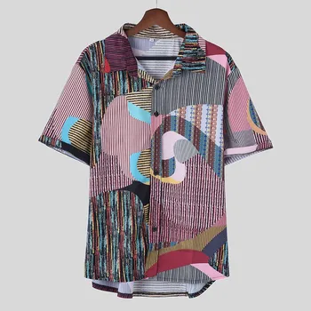hawaiian shirt men men shirt short sleeve Mens Ethnic Printed Stand Collar Colorful Stripe Short Sleeve Loose Henley Shirt Y709
hawaiian shirt men men shirt short sleeve Mens Ethnic Printed Stand Collar Colorful Stripe Short Sleeve Loose Henley Shirt Y709