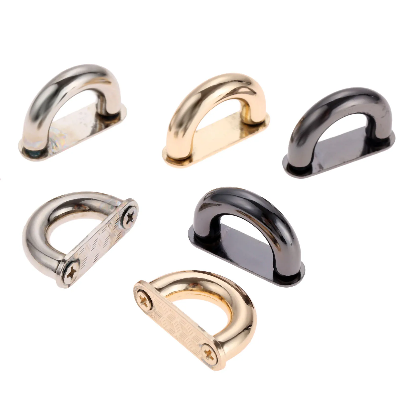2Pcs Bag Arch Bridge Side Hook D Ring Repair Hardware Clasp Bridge Connector Hanger For DIY Handmade Bag Metal Hardware 27*18mm
2Pcs Bag Arch Bridge Side Hook D Ring Repair Hardware Clasp Bridge Connector Hanger For DIY Handmade Bag Metal Hardware 27*18mm